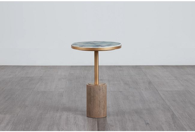 Juliette Gold Round End Table