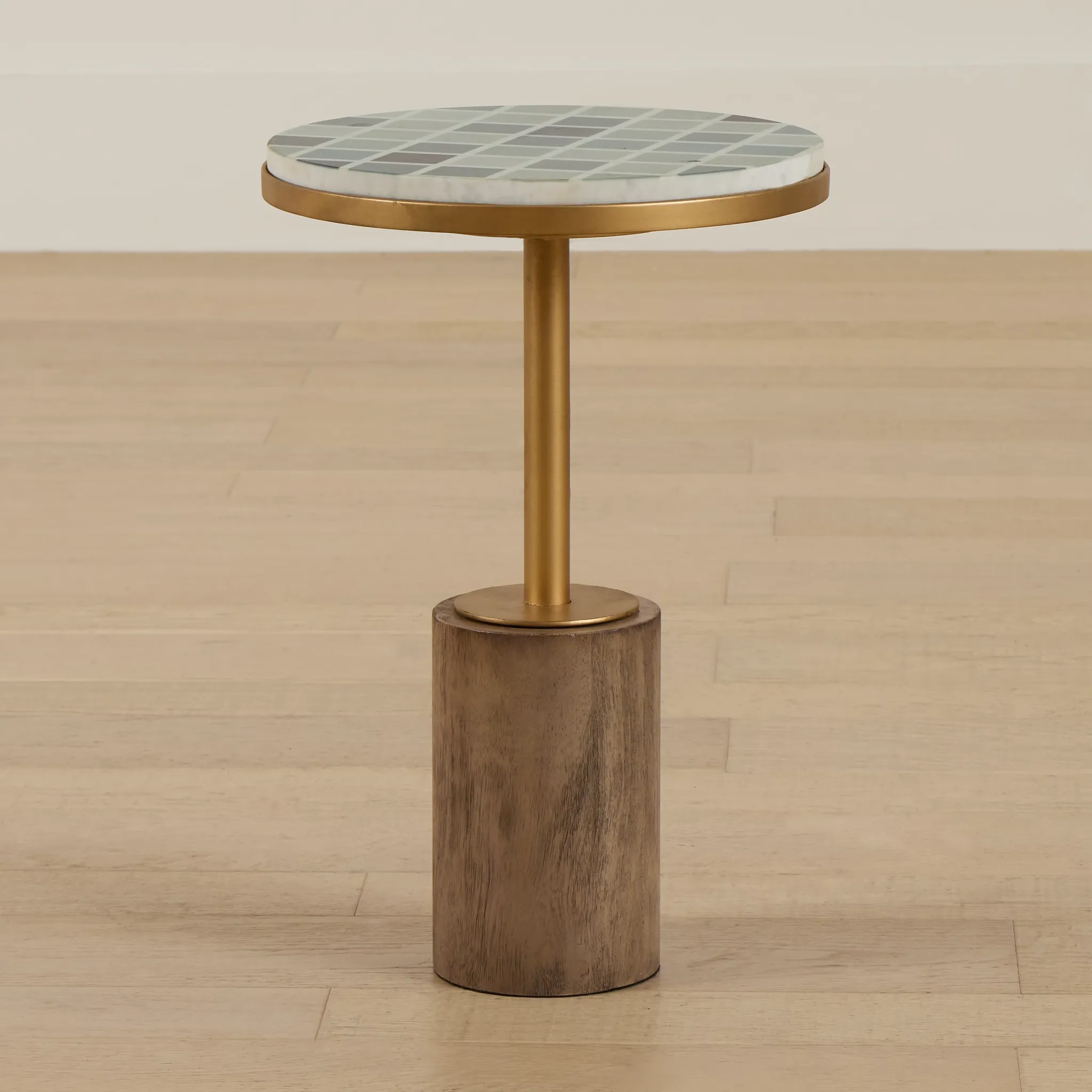 Juliette Gold Round End Table