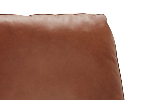 Lex Brown Leather Accent Chair