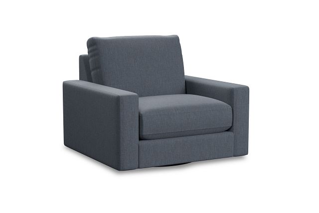 Edgewater Victory Dark Blue Swivel Chair (1)