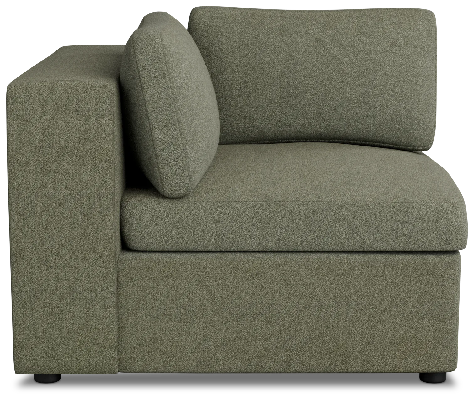 Destin Sutton Green Fabric Corner Chair