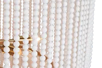 Pipa White Acrylic Chandelier