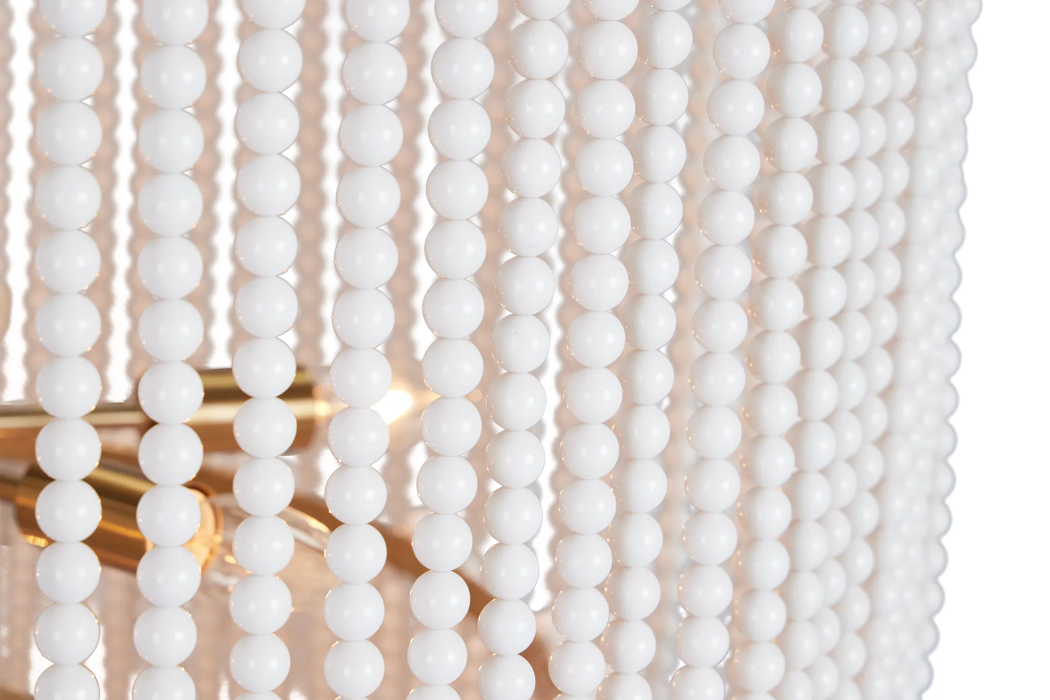 Pipa White Acrylic Chandelier