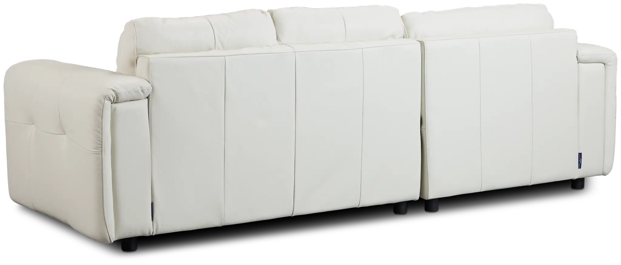 Rowan Light Beige Leather Left Chaise Sectional Rowan Light Beige Leather Left Chaise Sectional