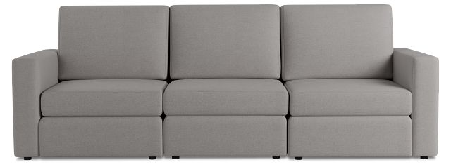 Citymod Light Gray Fabric 3-piece Modular Sofa