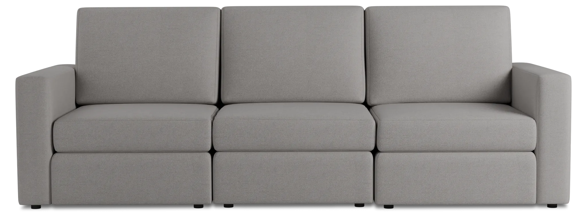 Citymod Light Gray Fabric 3-piece Modular Sofa