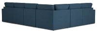 Citymod Blue Fabric Medium Two-arm Sectional