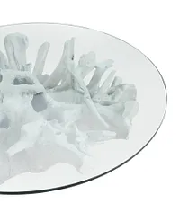 Ocean Drive Glass Round Coffee Table