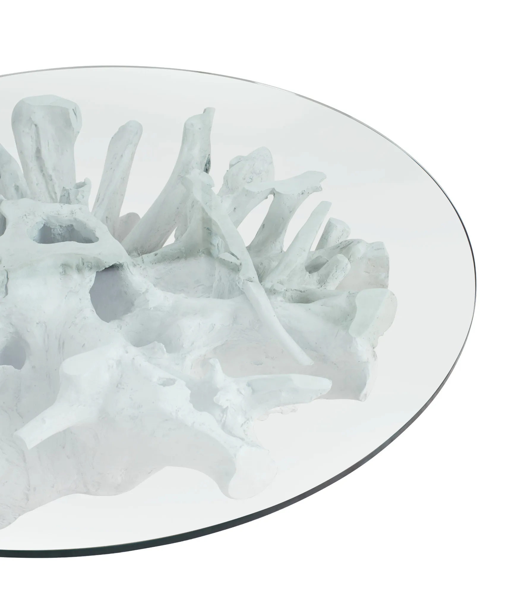 Ocean Drive Glass Round Coffee Table