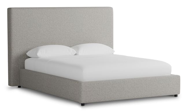 Gayton Elavation Khaki 54" Upholstered Platform Bed