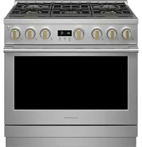 Monogram 366 Series Stainless Steel 36" Dual Fuel Range