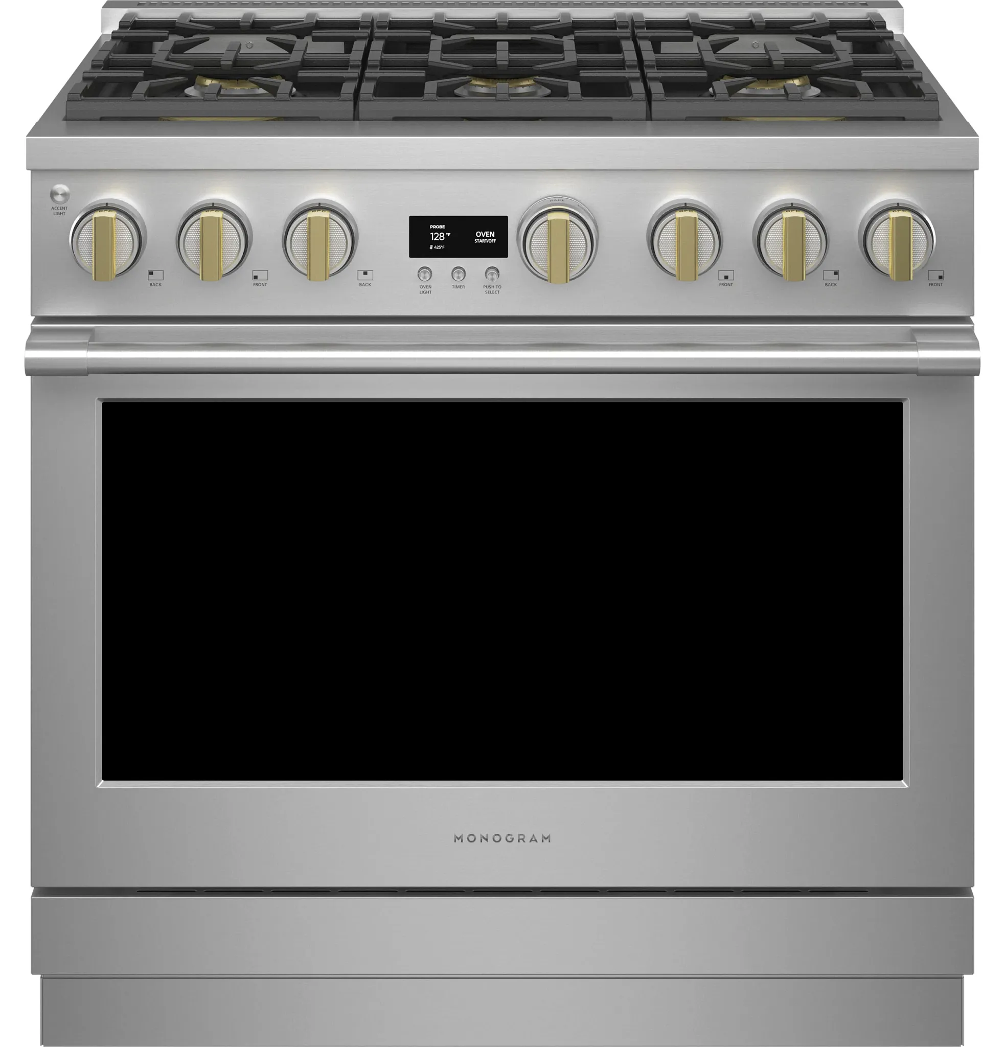 Monogram 366 Series Stainless Steel 36" Dual Fuel Range