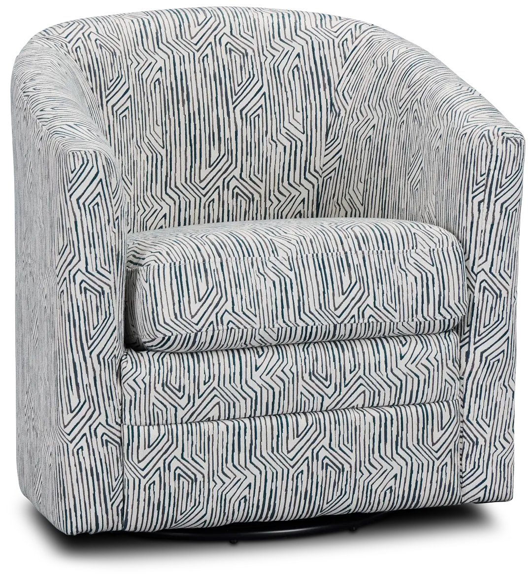 Raya Multicolored Fabric Swivel Chair Raya Multicolored Fabric Swivel Chair