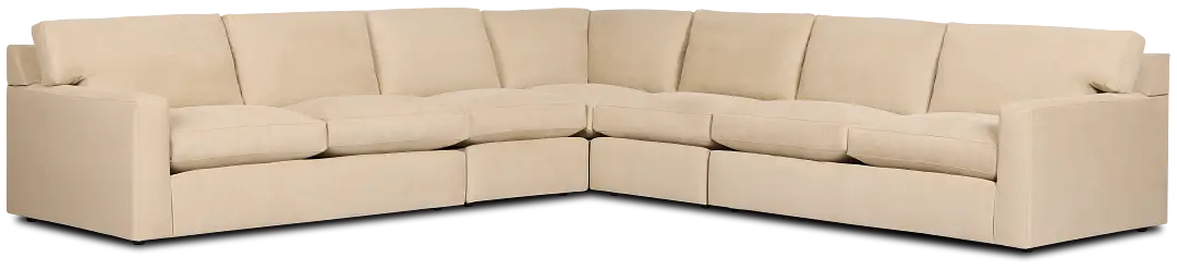 Hudson Beige Fabric Large Two-arm Sectional Hudson Beige Fabric Large Two-arm Sectional