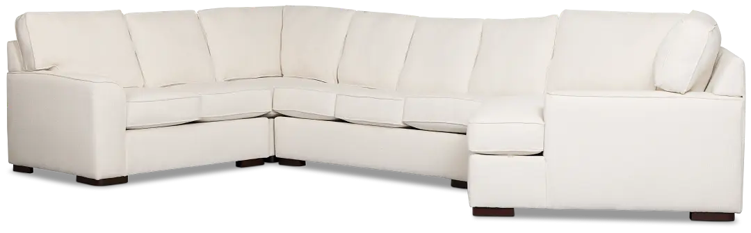 Sinclair Light Beige Fabric Right Cuddler Innerspring Sleeper Sectional Sinclair Light Beige Fabric Right Cuddler Innerspring Sleeper Sectional
