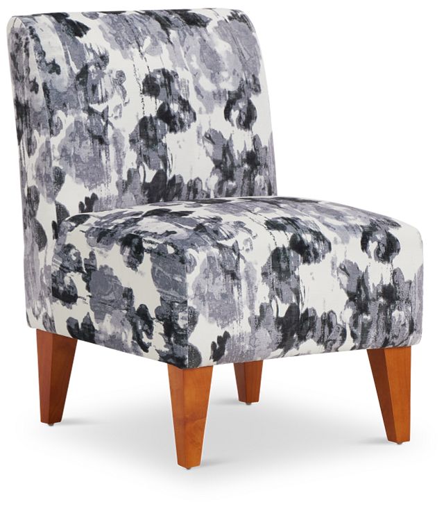 gray pattern accent chairs