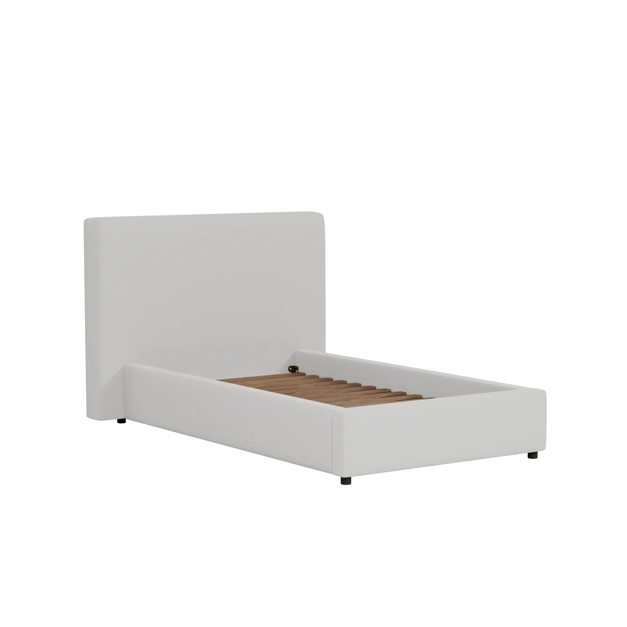 Grayton Linen Light Beige 44" Upholstered Platform Bed Grayton Linen Light Beige 44" Upholstered Platform Bed