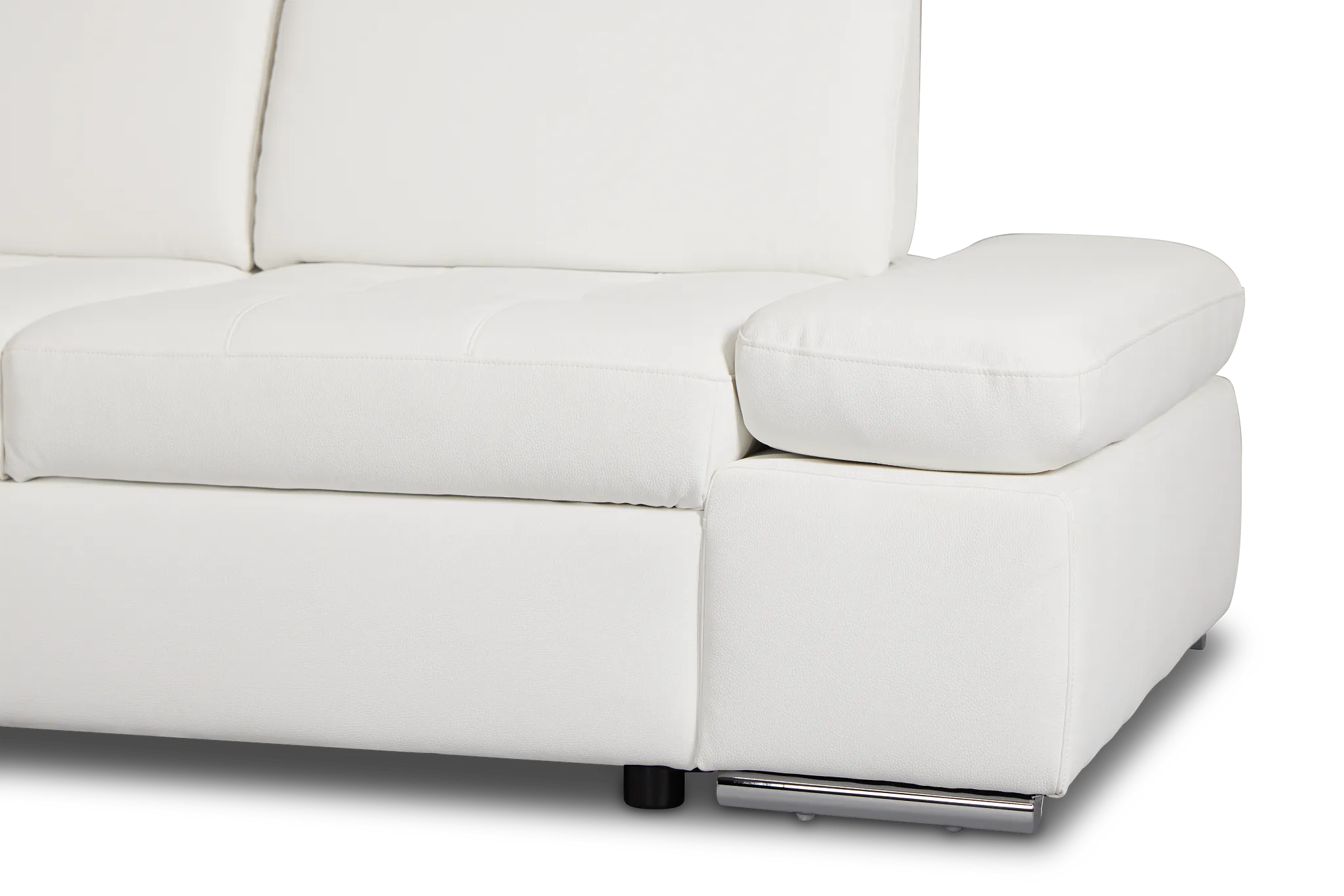 Eden White Micro Small Two-arm Sectional