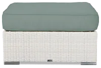 Biscayne Teal Ottoman