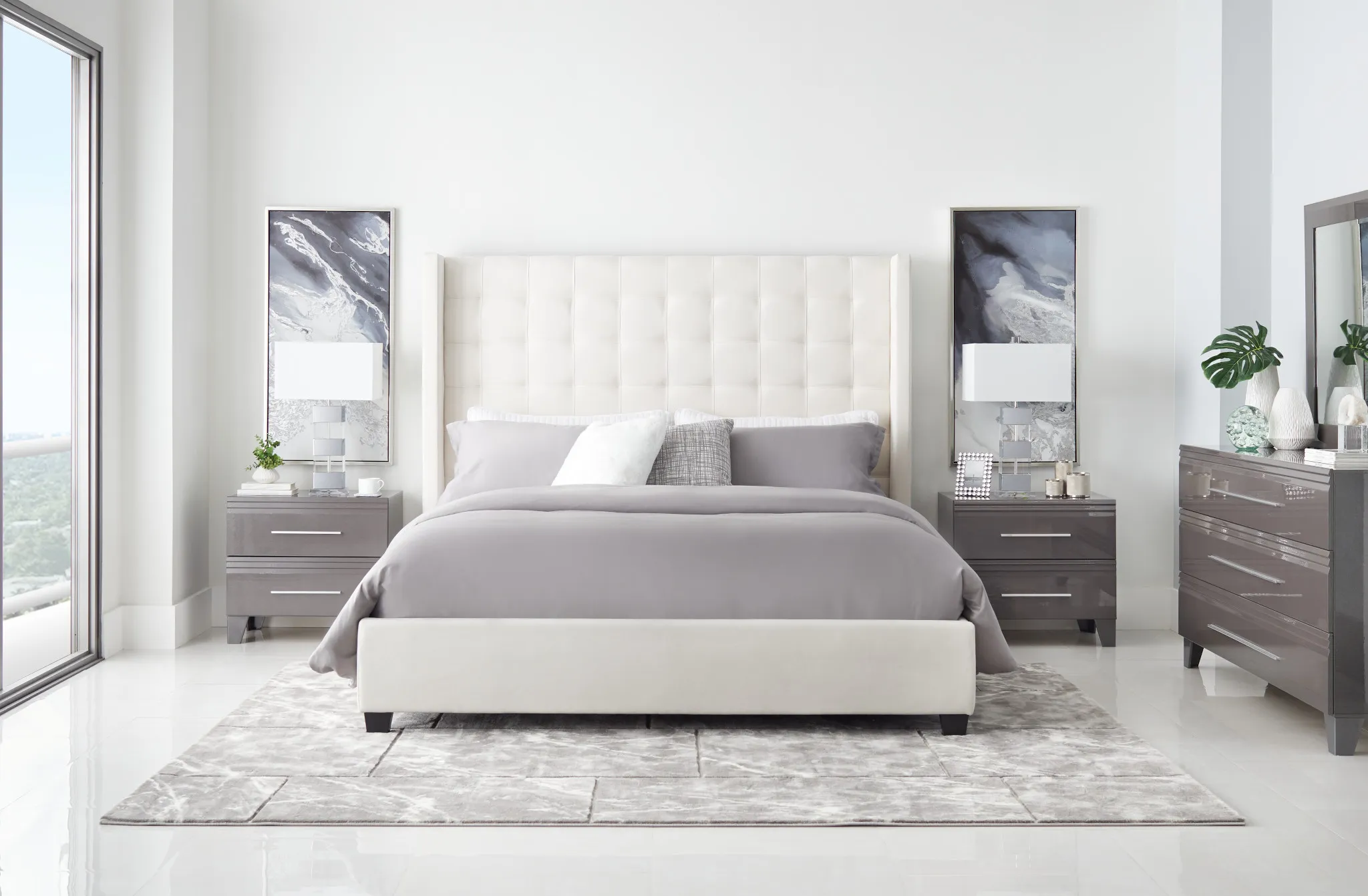 Uptown Light Gray 5x8 Area Rug