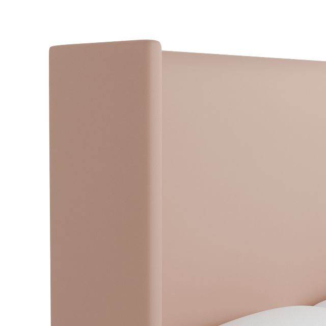 Captiva Joya Light Pink 60" Upholstered Shelter Bed