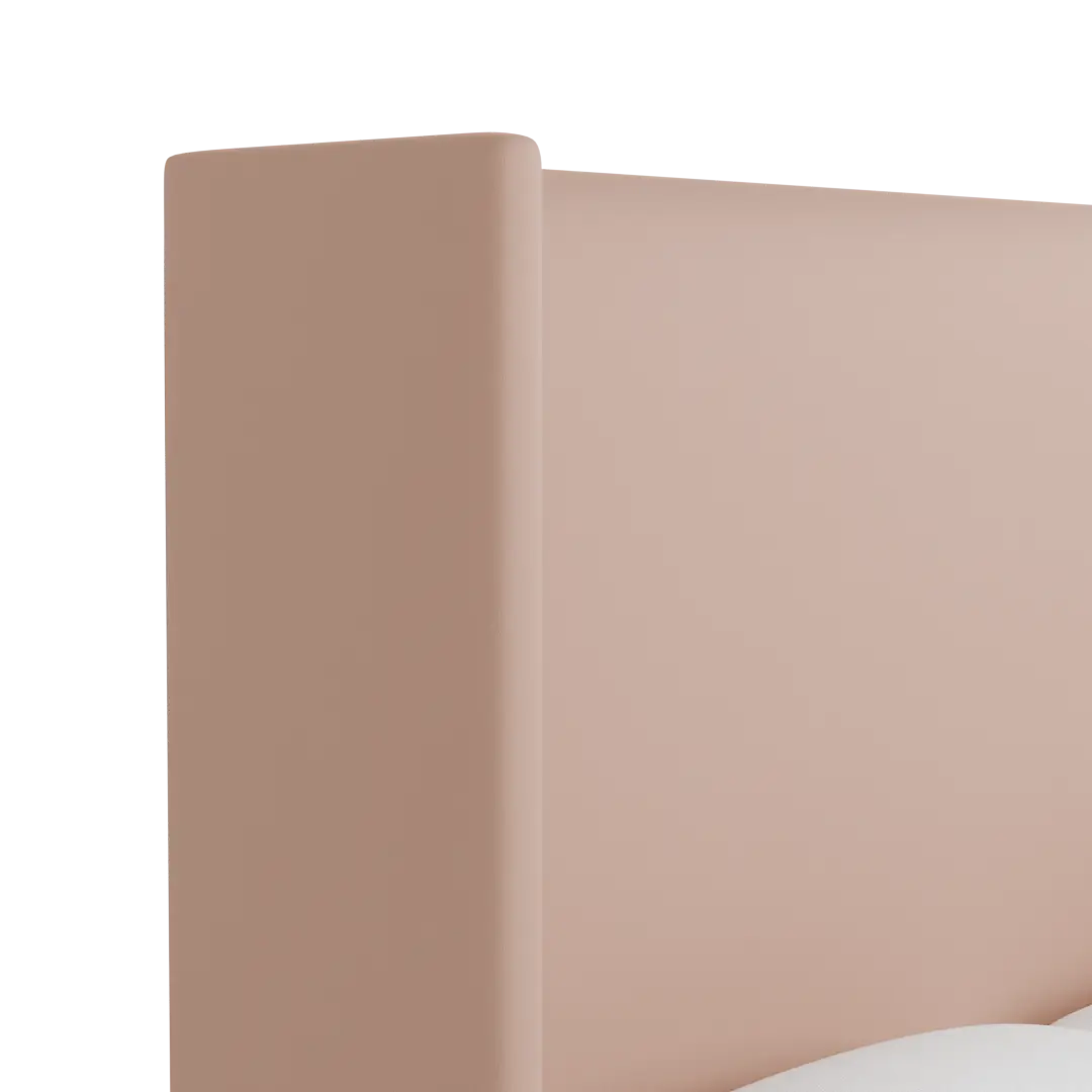 Captiva Joya Light Pink 60" Upholstered Shelter Bed Captiva Joya Light Pink 60" Upholstered Shelter Bed