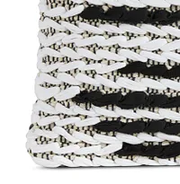 Kasbi Black Square Accent Pillow