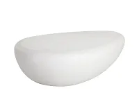 Belina White Oval Coffee Table