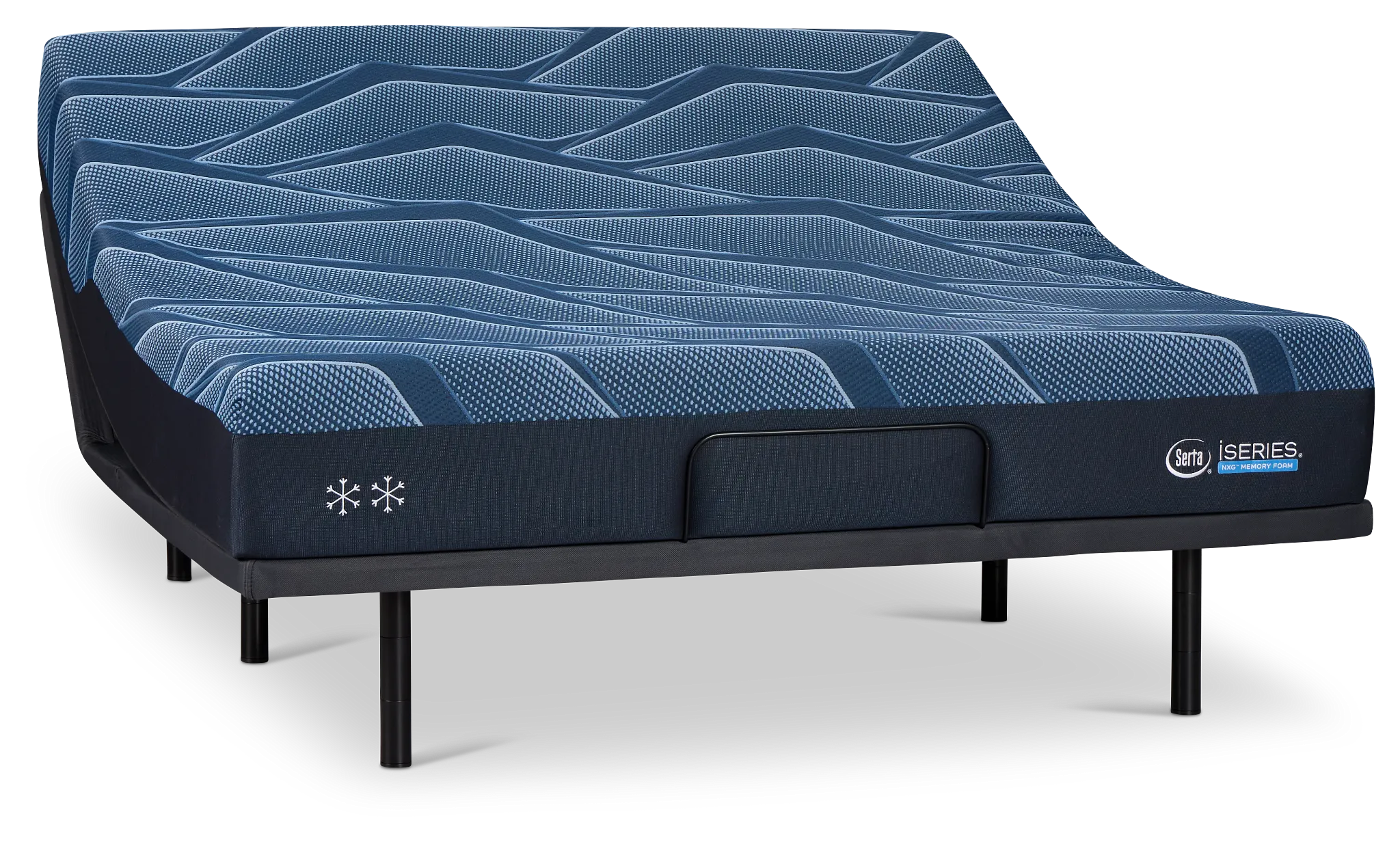 Iseries Nxg 1500 12" Firm Baselogic Gold Adjustable Base Mattress Set