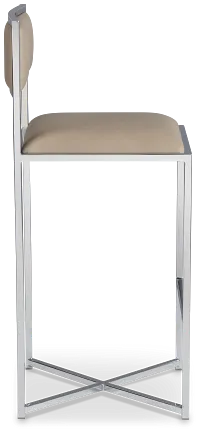 Amalfi Taupestnl Steel 30" Upholstered Barstool