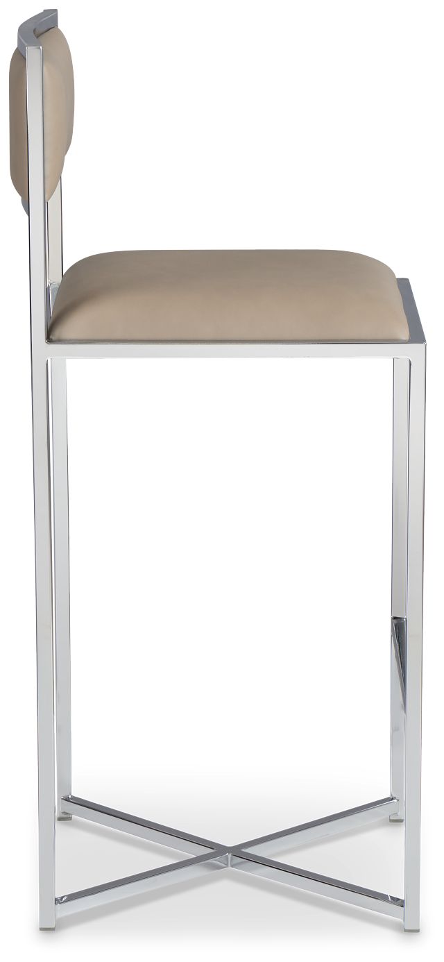 Amalfi Taupestnl Steel 30" Upholstered Barstool