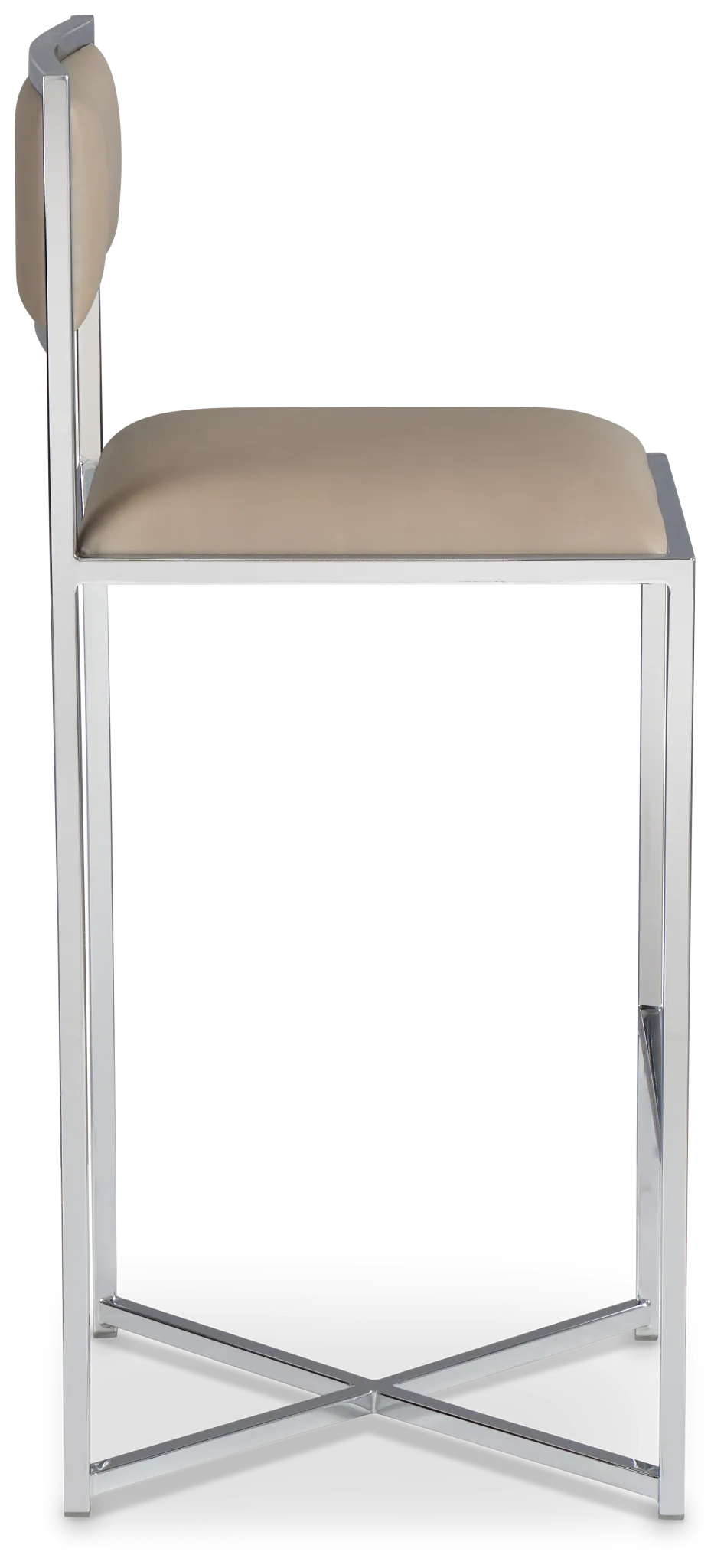 Amalfi Taupestnl Steel 30" Upholstered Barstool