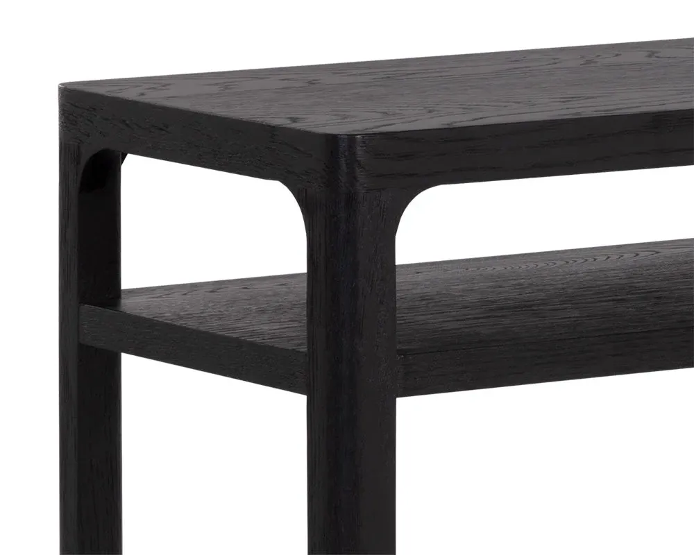 Allure Black Console Table