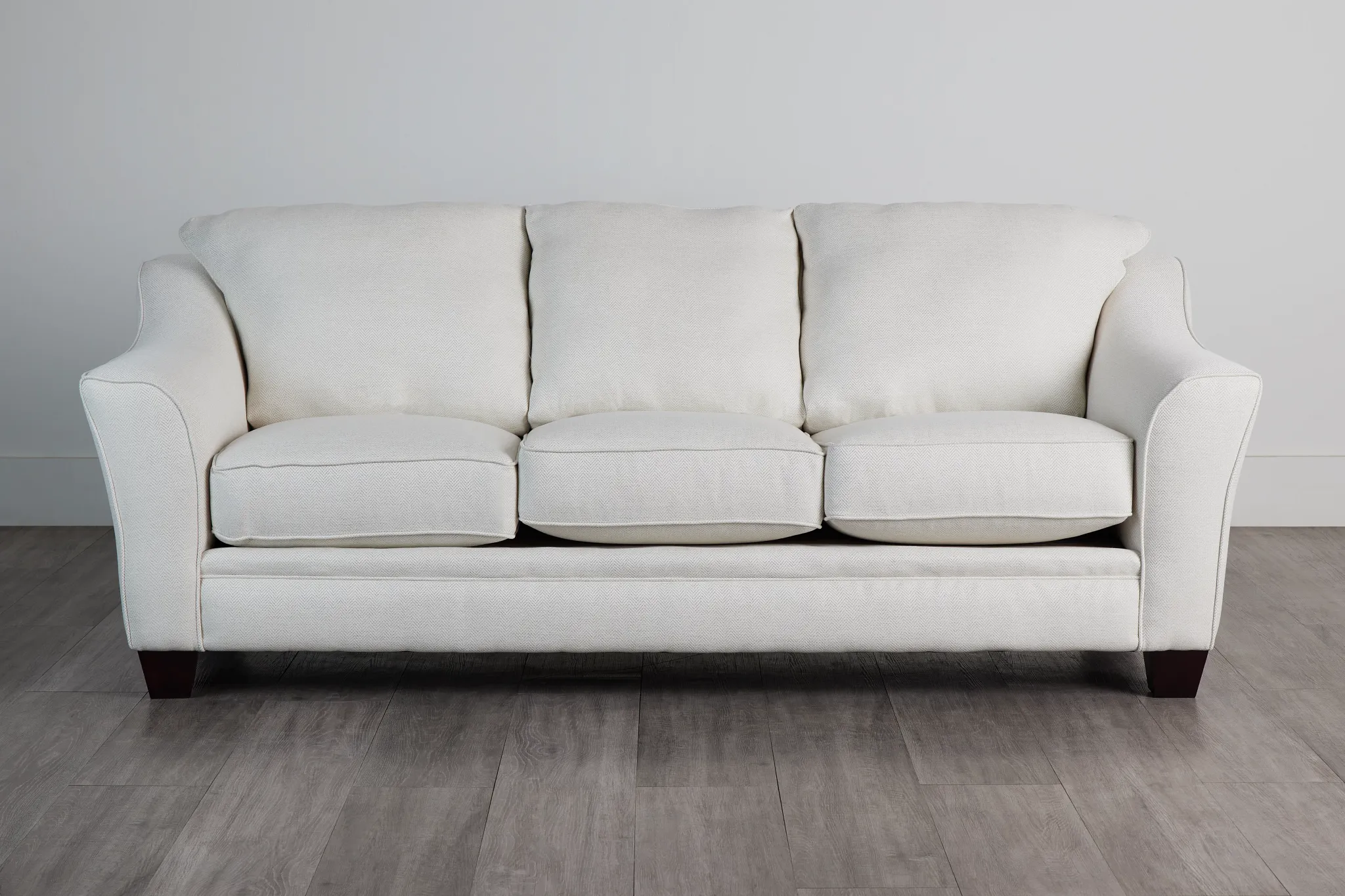 Avery White Fabric Sofa