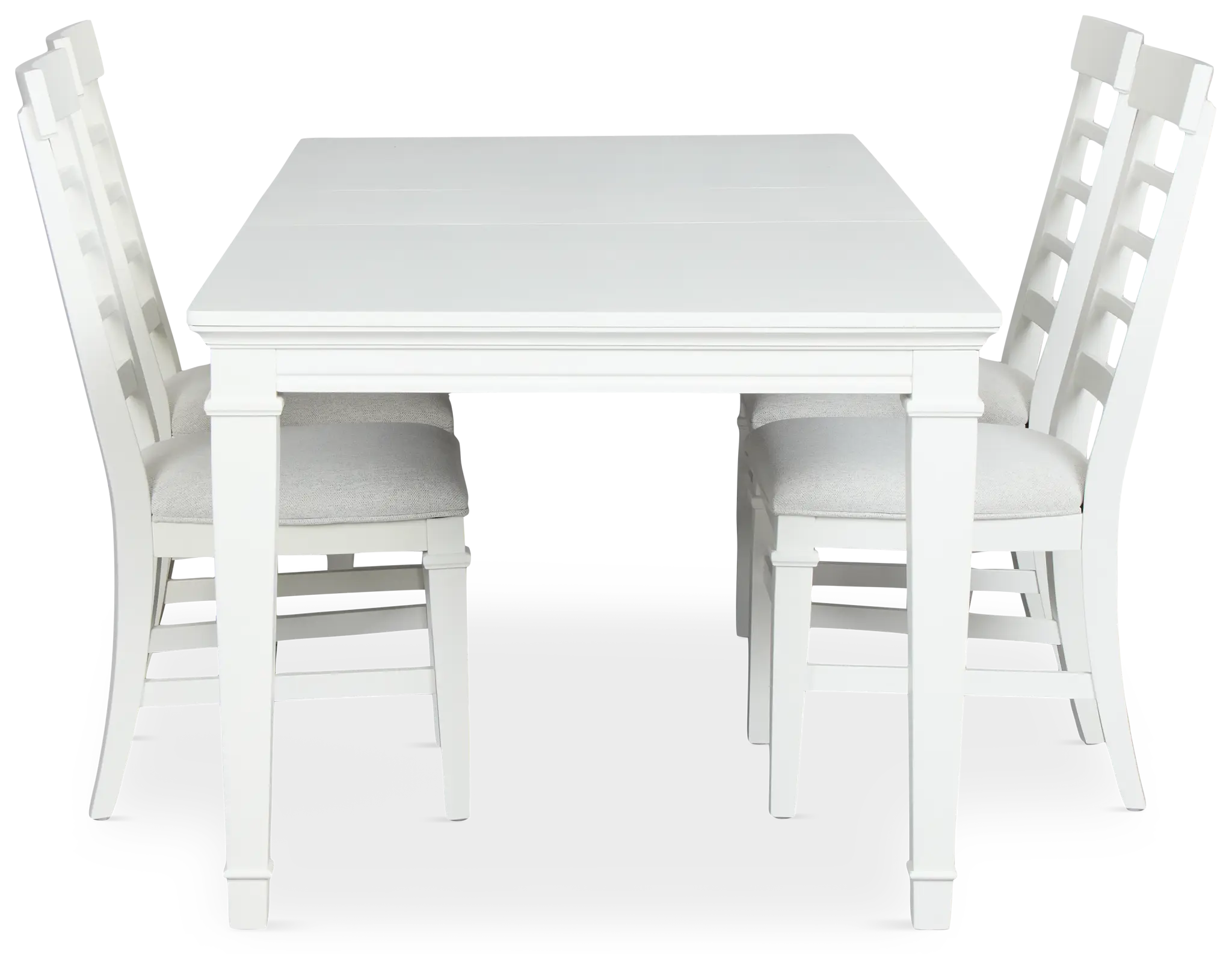 Cape Cod Ivory Rect Table & 4 Upholstered Chairs Cape Cod Ivory Rect Table & 4 Upholstered Chairs
