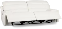 Jett White Micro Power Reclining Sofa