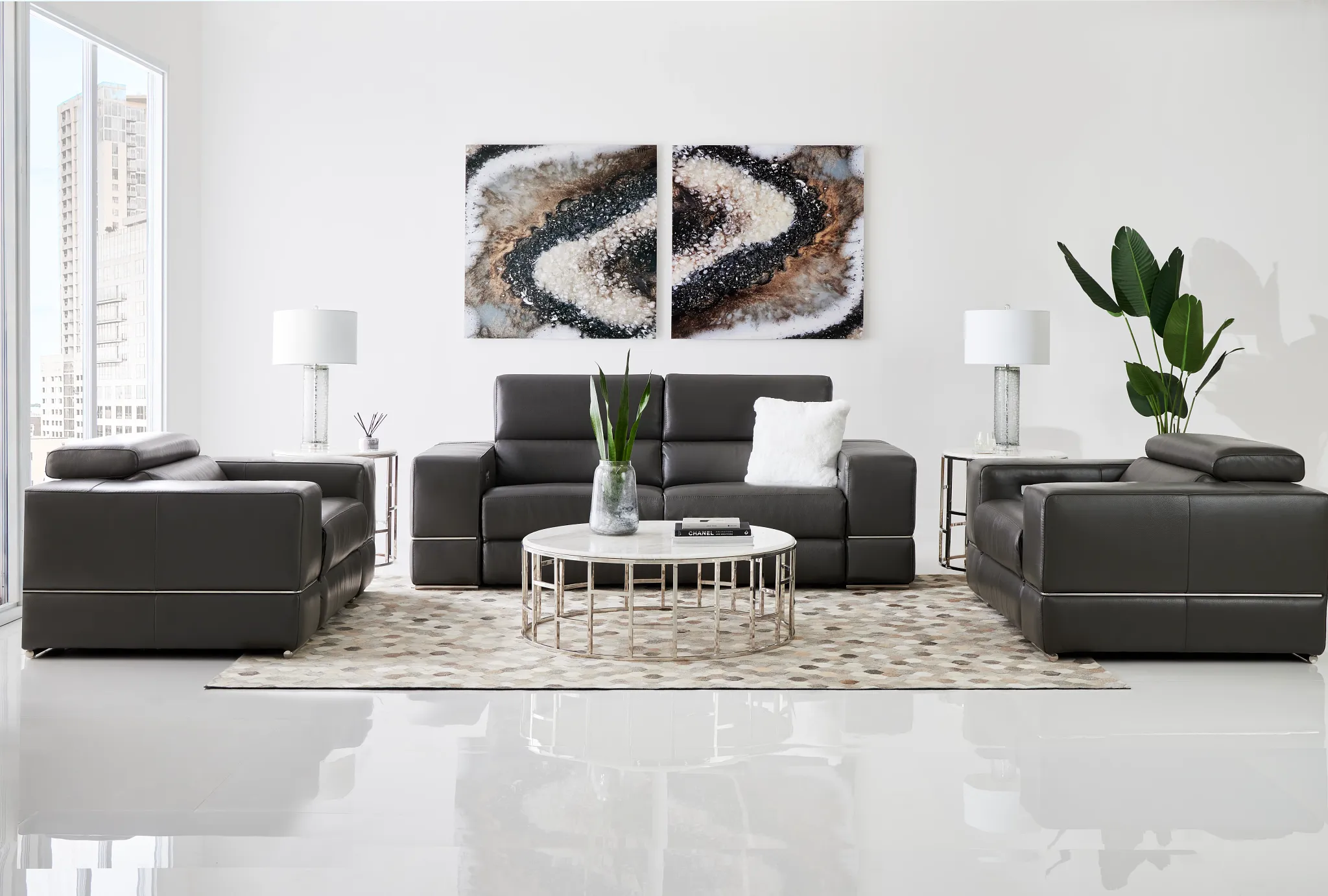 Koda Marble Round Coffee Table