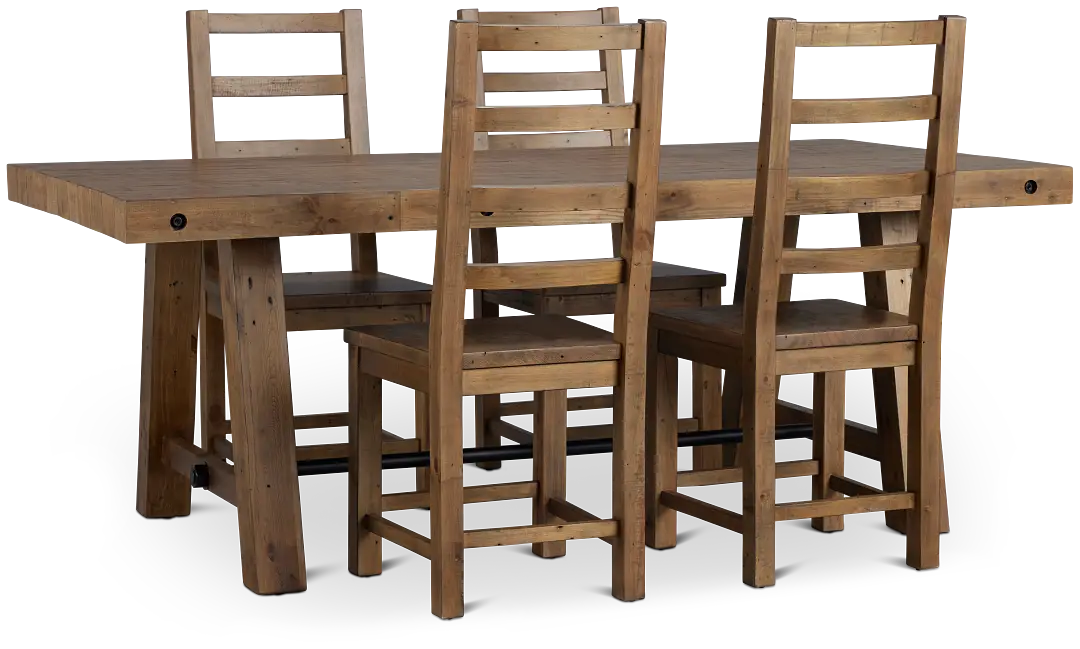 Maxton Mid Tone Rect Table & 4 Chairs Maxton Mid Tone Rect Table & 4 Chairs
