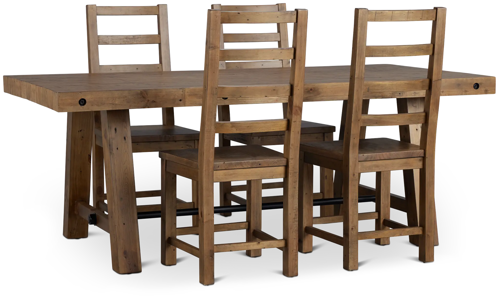 Maxton Mid Tone Rect Table & 4 Chairs Maxton Mid Tone Rect Table & 4 Chairs
