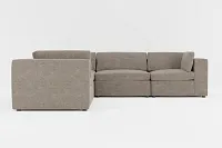 Destin Elite Brown Fabric 5-piece Modular Sectional