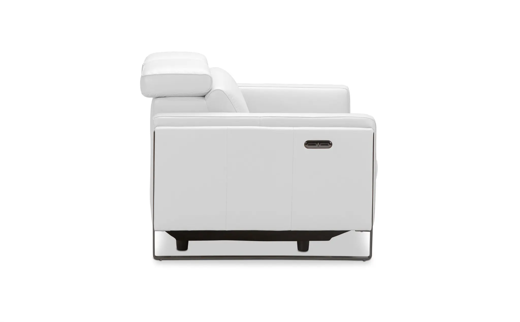 Atlas White Lthr/vinyl Power Reclining Loveseat Atlas White Lthr/vinyl Power Reclining Loveseat