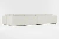 Destin Elite Ivory Fabric 8-piece Pit Sectional