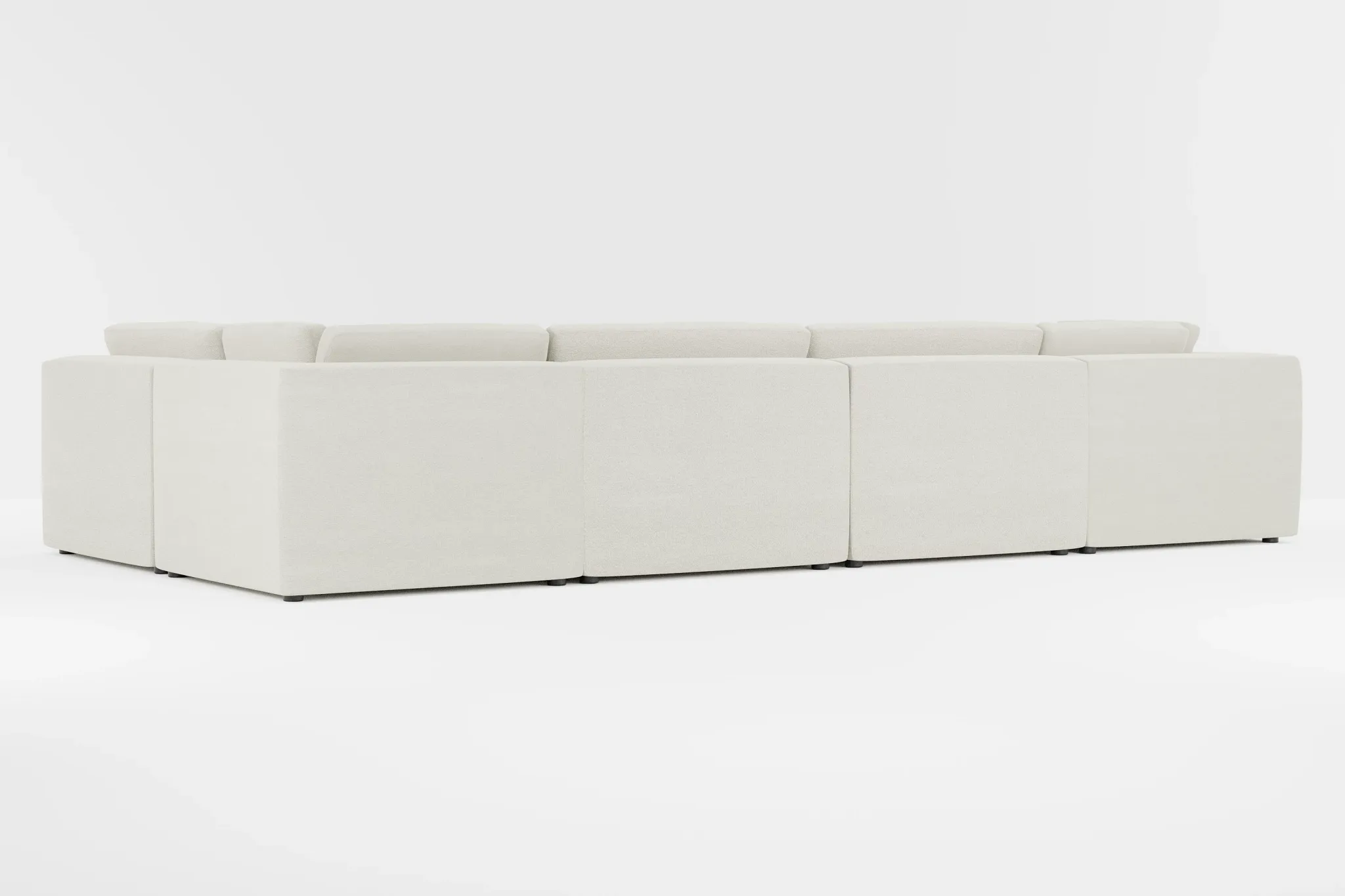 Destin Elite Ivory Fabric 8-piece Pit Sectional
