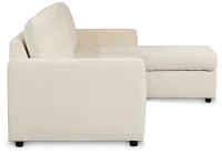 Addie Beige Fabric Right Chaise Storage Sectional