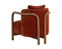 Marteen Orange Fabric Accent Chair