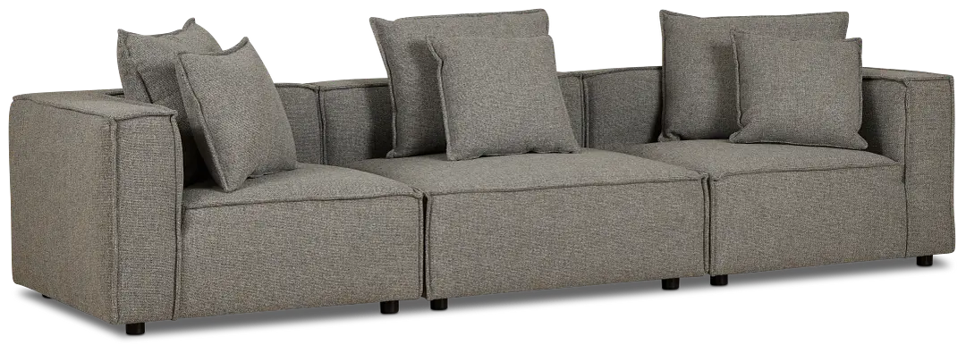 Tatum Gray Fabric 3-piece Modular Sofa Tatum Gray Fabric 3-piece Modular Sofa