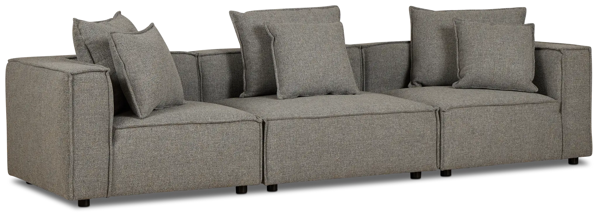 Tatum Gray Fabric 3-piece Modular Sofa Tatum Gray Fabric 3-piece Modular Sofa
