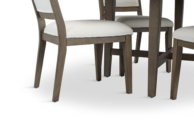 Alden Gray Round Table & 4 Chairs