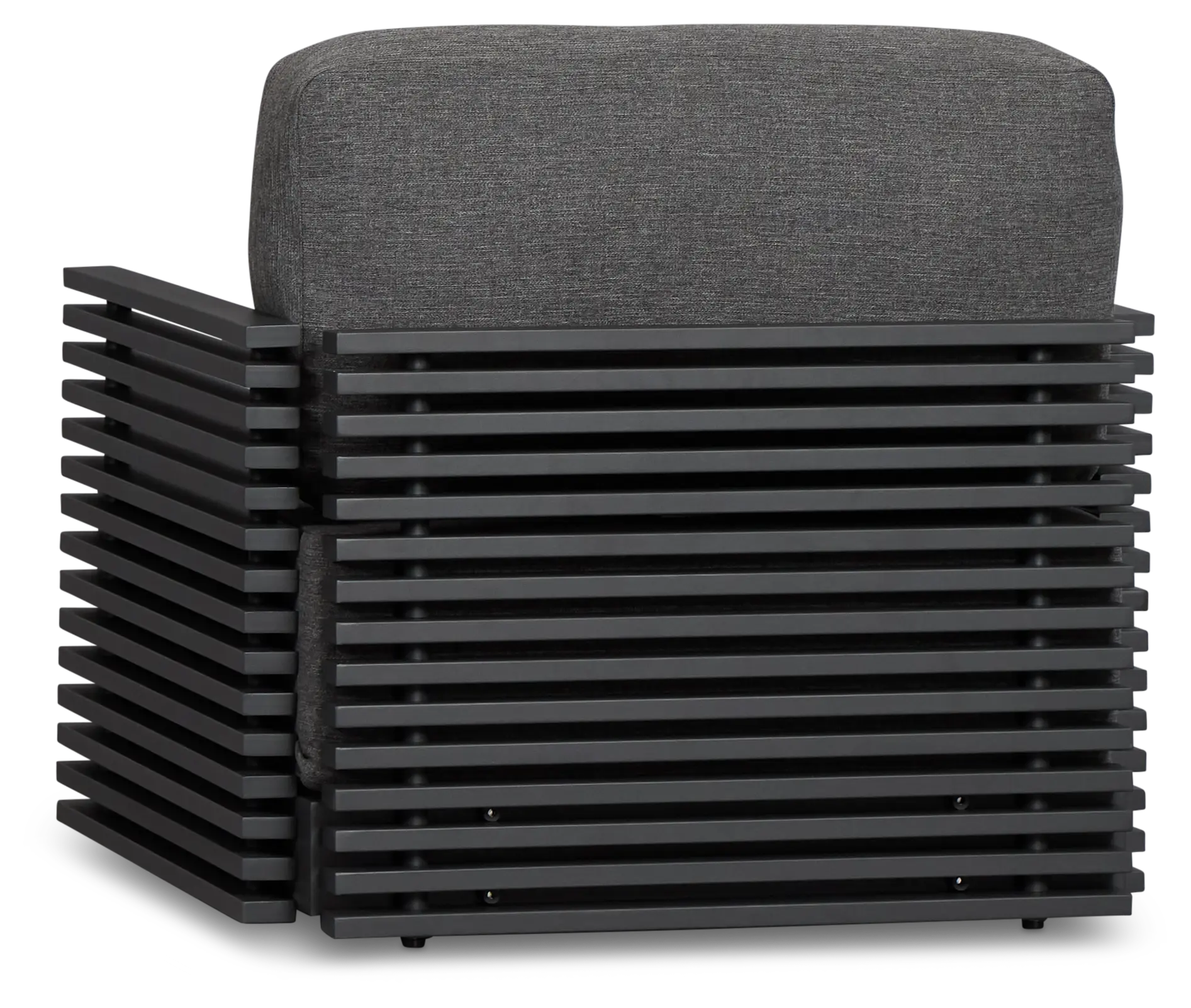 Monterey Black Aluminum Swivel Chair With Gray Cushions Monterey Black Aluminum Swivel Chair With Gray Cushions