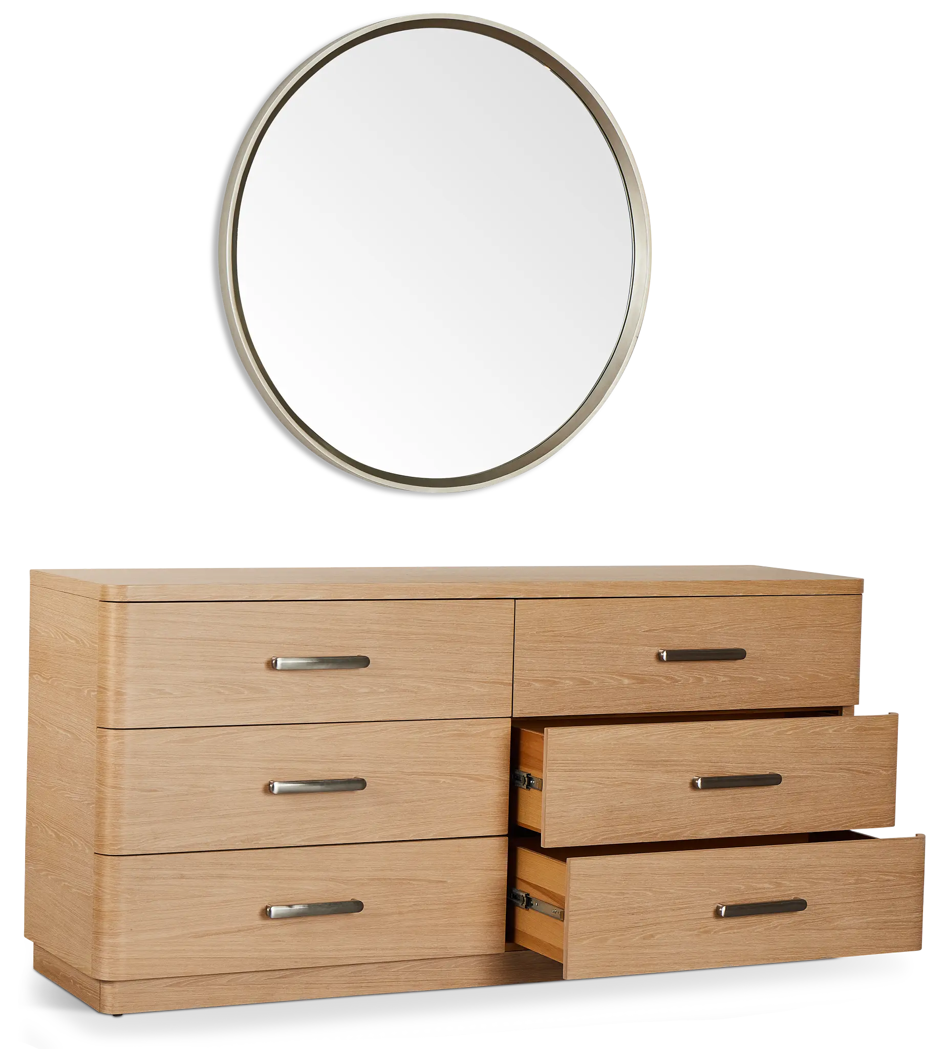Malibu Light Tone Dresser & Mirror Malibu Light Tone Dresser & Mirror
